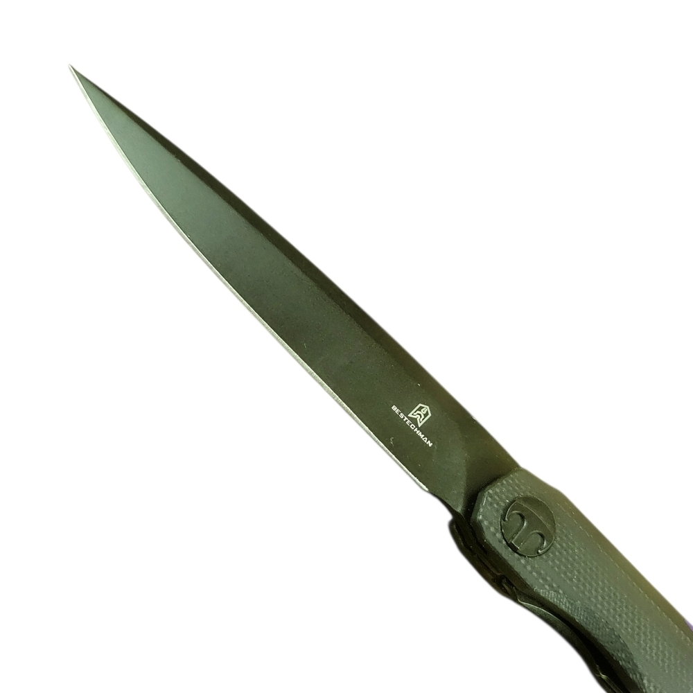 BESTECHMAN // Lanza // 14C28N, G10 Scales // Liner Lock Front Flipper knife - Picture 7 of 11